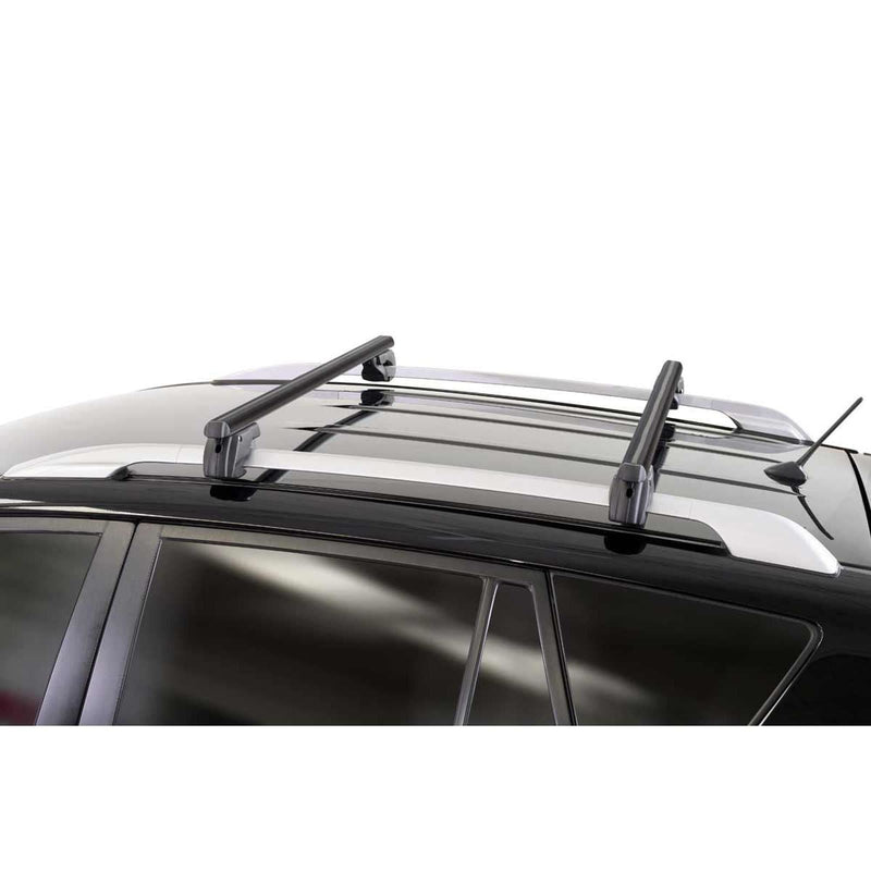Menabo Shermon Black XL Raised Rail Roof Bars 1340mm (90kg Max.) Menabo - Bars 4 Cars