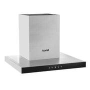 Baridi T-Shape Chimney Cooker Hood with Carbon Filters 60cm - Stainless Steel Baridi - Dynamic Drive