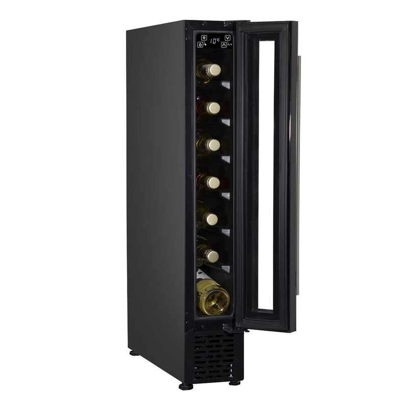 Baridi Extra-Slim 7 Bottle Wine Fridge & Cooler 15cm - Black DH76 Baridi - Dynamic Drive