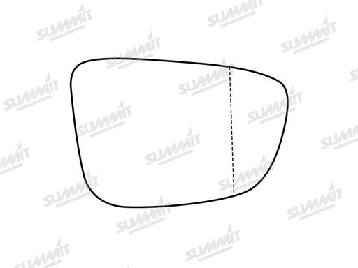 Summit Stick-On Aspheric Mirror Glass fits BMW 5 Series 17 on RHS Summit - Dynamic Drive