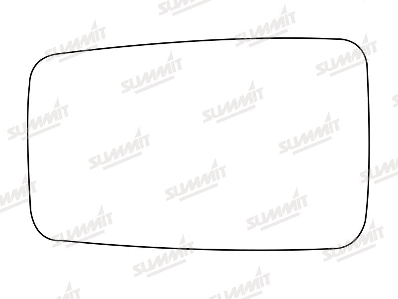 Summit Stick-On Standard Mirror Glass fits Hyundai Pony LHS Summit - Dynamic Drive
