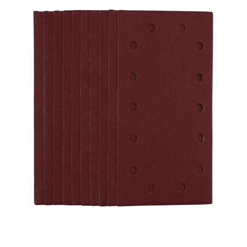 Draper 1/2 Sanding Sheets with Hook and Loop, 115 x 230mm, 120 Grit (Pack of 10) Draper - Dynamic Drive