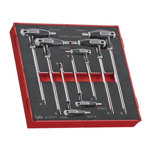 Teng Tools T-Handle TX Key Set FOAM2 7 Pieces Teng Tools - Dynamic Drive