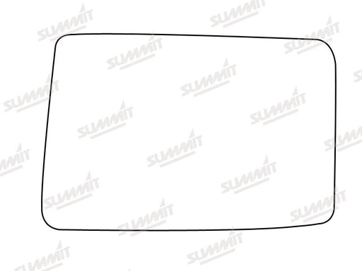 Summit Stick-On Standard Mirror Glass fits Vauxhall Carlton 92 on LHS Summit - Dynamic Drive