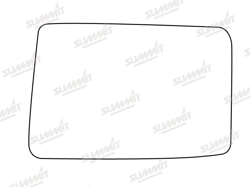 Summit Stick-On Standard Mirror Glass fits Vauxhall Carlton 92 on LHS Summit - Dynamic Drive