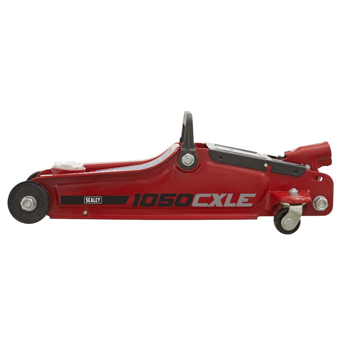 Sealey Low Profile Short Chassis Trolley Jack 2 Tonne 1050CXLE Sealey - Dynamic Drive