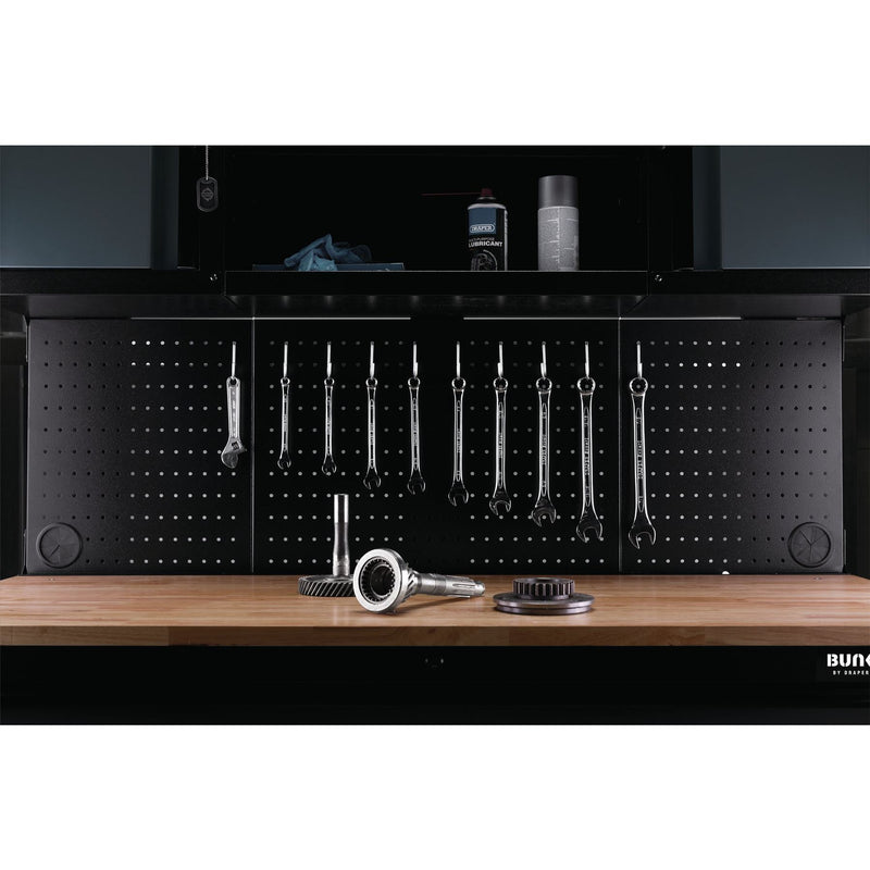 Draper BUNKER Roller Workstation with Workbench, 10 Drawer, 56", Grey Draper - Dynamic Drive