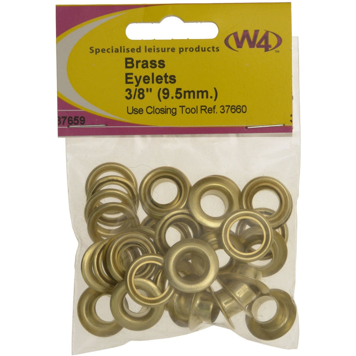 MDS1203 W4 Brass eyelets 3/8in, 9.5mm 20 per pack 37659 W4 - Dynamic Drive