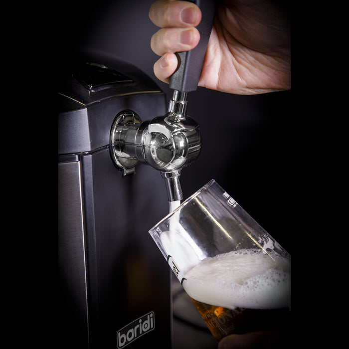 Baridi 5L Mini Keg Draft Beer Dispenser Tap 4C Integrated Cooling Baridi  - Dynamic Drive