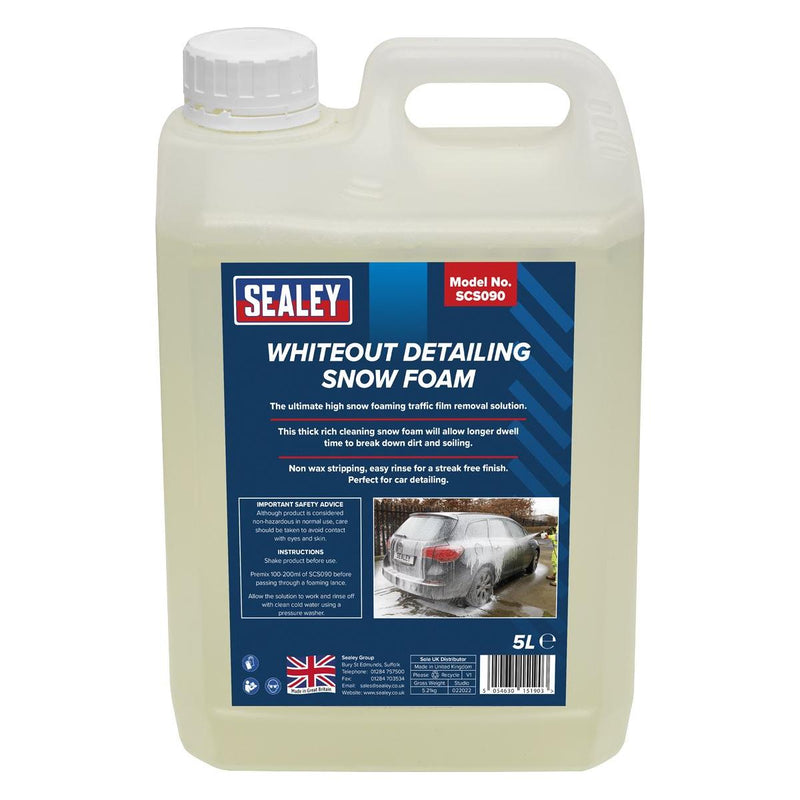 Sealey Whiteout Detailing Snow Foam SCS090 Sealey - Dynamic Drive