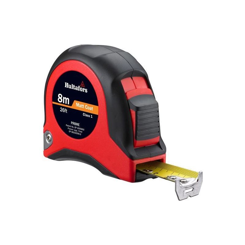 Hultafors PR8ME Short Steel Tape 8m/26ft (Width 25mm) Hultafors - Dynamic Drive