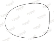 Summit Stick-On Standard Mirror Glass fits Renault Twingo LHS Summit - Dynamic Drive