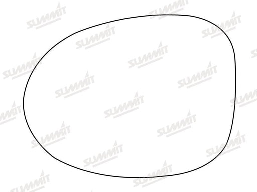 Summit Stick-On Standard Mirror Glass fits Renault Twingo LHS Summit - Dynamic Drive