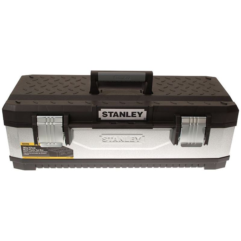 Stanley® Hand Tools Galvanised Metal Toolbox 66cm (26in) STANLEY® Hand Tools - Dynamic Drive