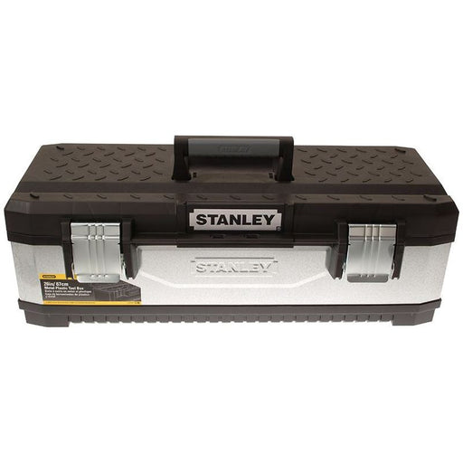Stanley® Hand Tools Galvanised Metal Toolbox 66cm (26in) STANLEY® Hand Tools - Dynamic Drive