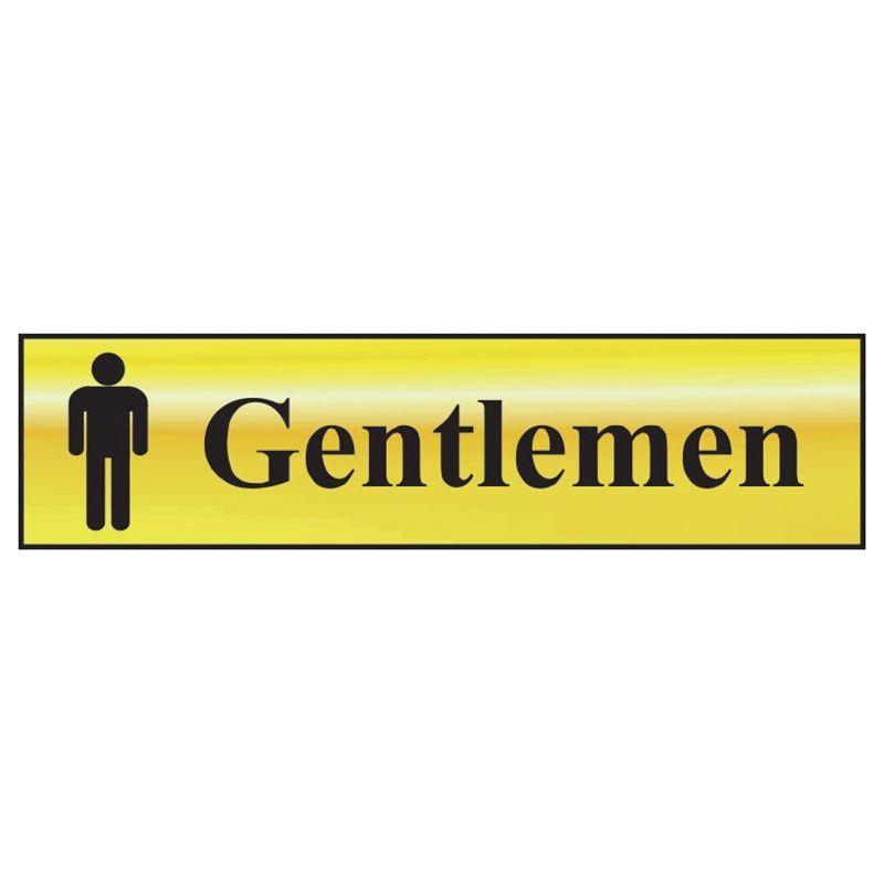 Scan Gentlemen - Polished Brass Effect 200 x 50mm Scan - Dynamic Drive