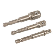 Silverline Socket Driver Set 3pce 1/4", 3/8" & 1/2" Silverline - Dynamic Drive