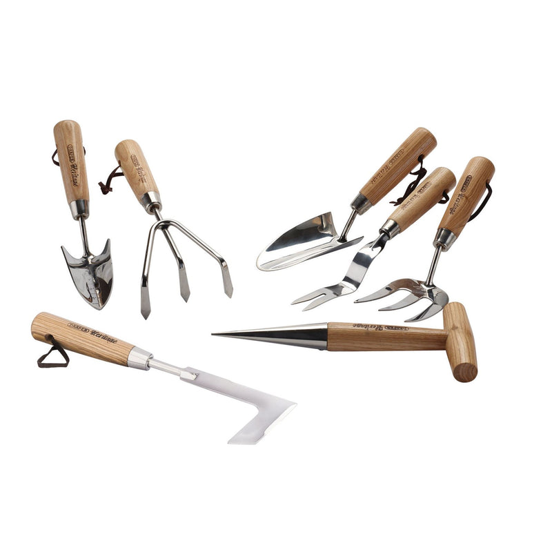 Draper Heritage Stainless Steel Garden Tool Set with Ash Handles (7 Piece) Draper - Dynamic Drive