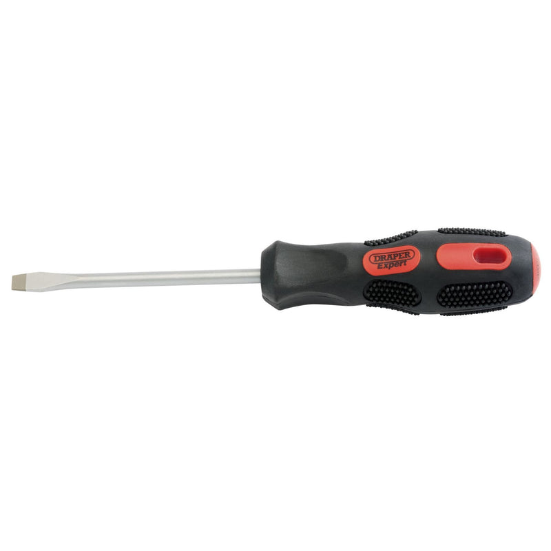 Draper Plain Slot Flared Tip Screwdriver, 6 x 100mm (Sold Loose) 40013 Draper - Dynamic Drive