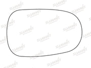 Summit Stick-On Standard Mirror Glass fits Renault Clio 94 on RHS LHS Summit - Dynamic Drive