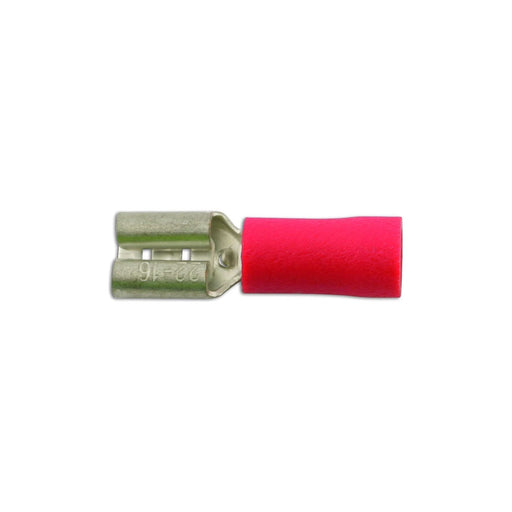 Tool Connection Red Female Push On Insulated Terminal 6.3mm 10pc 36866 Tool Connection - Dynamic Drive