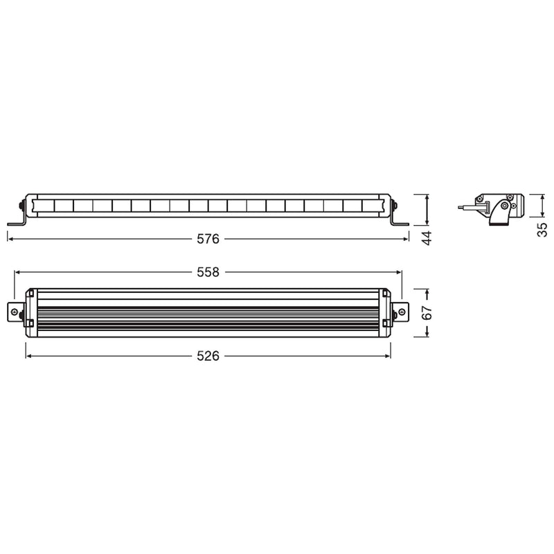 Osram LEDriving LIGHTBAR VX500-SP, LED driving lights for high beam, spot, 2800 Osram - Dynamic Drive