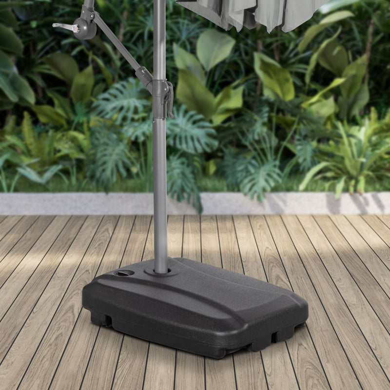 Dellonda Fillable Parasol Base with Wheels, Water/Sand Fill 60L DG266 Dellonda - Dynamic Drive