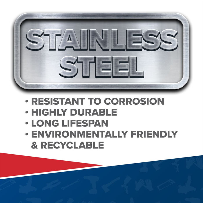 Sealey Stainless Steel External Corner Trowel with Rubber Handle 120 x 60mm Sealey - Dynamic Drive