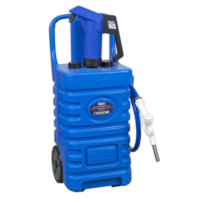 Sealey Mobile Dispensing Tank 55L with AdBlueï Pump Blue DT55BCOMBO1 Sealey - Dynamic Drive