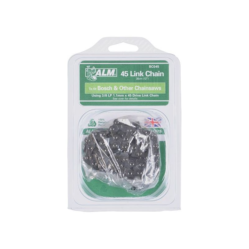 Alm Manufacturing BC045 Chainsaw Chain 3/8in x 45 Links 1.1mm Bosch 30cm Bars ALM Manufacturing - Dynamic Drive