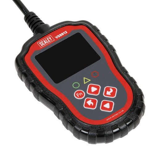 Sealey EOBD OBDII Code Reader Live Data Colour Screen MIL Light Reset Sealey  - Dynamic Drive