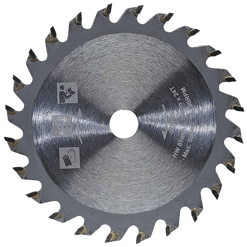 Draper TCT Saw Blade, 85 x 10mm, 24T 90485 Draper - Dynamic Drive