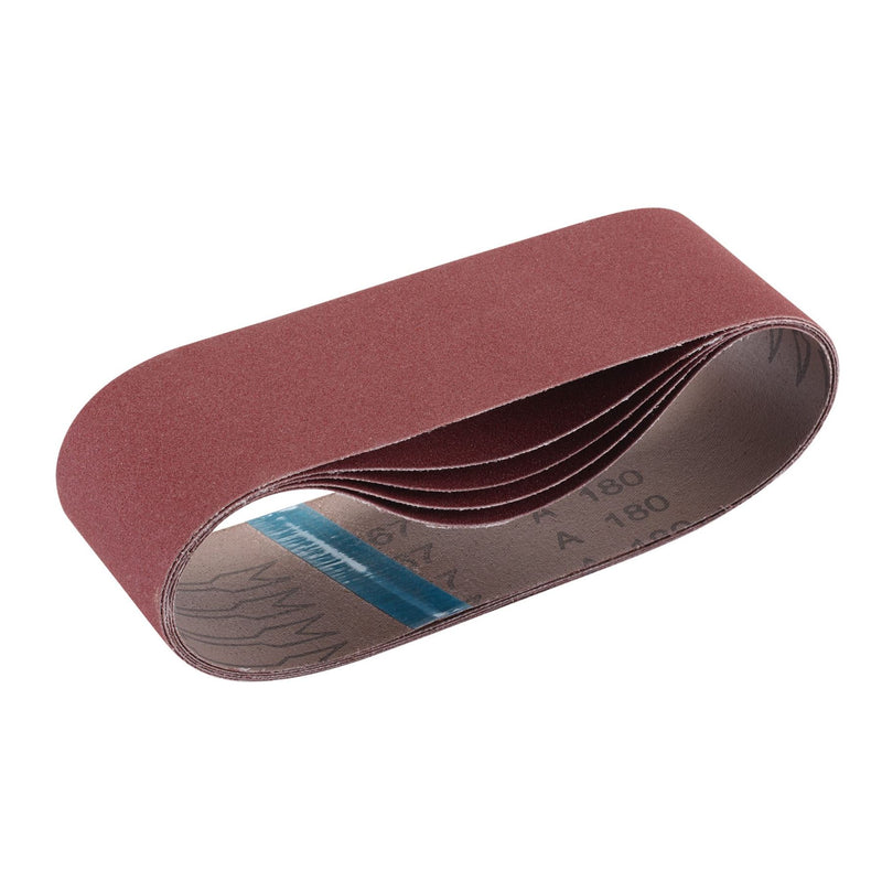 Draper Cloth Sanding Belt, 75 x 533mm, 180 Grit (Pack of 5) 09243 Draper - Dynamic Drive