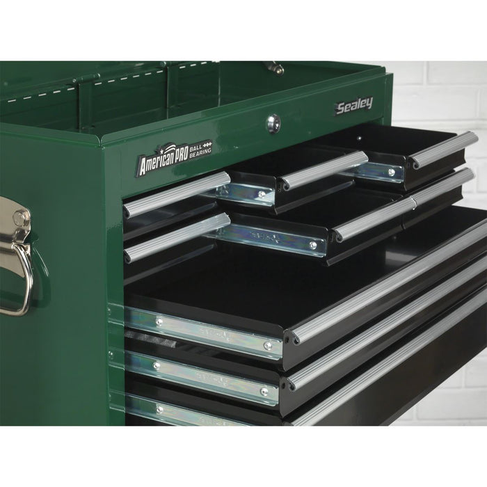 Sealey Topchest 9 Drawer with Ball-Bearing Slides - Red/Grey Sealey  - Dynamic Drive