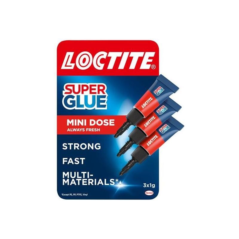 Loctite Super Glue Original Mini Tube Trio 3 x 1g Loctite - Dynamic Drive