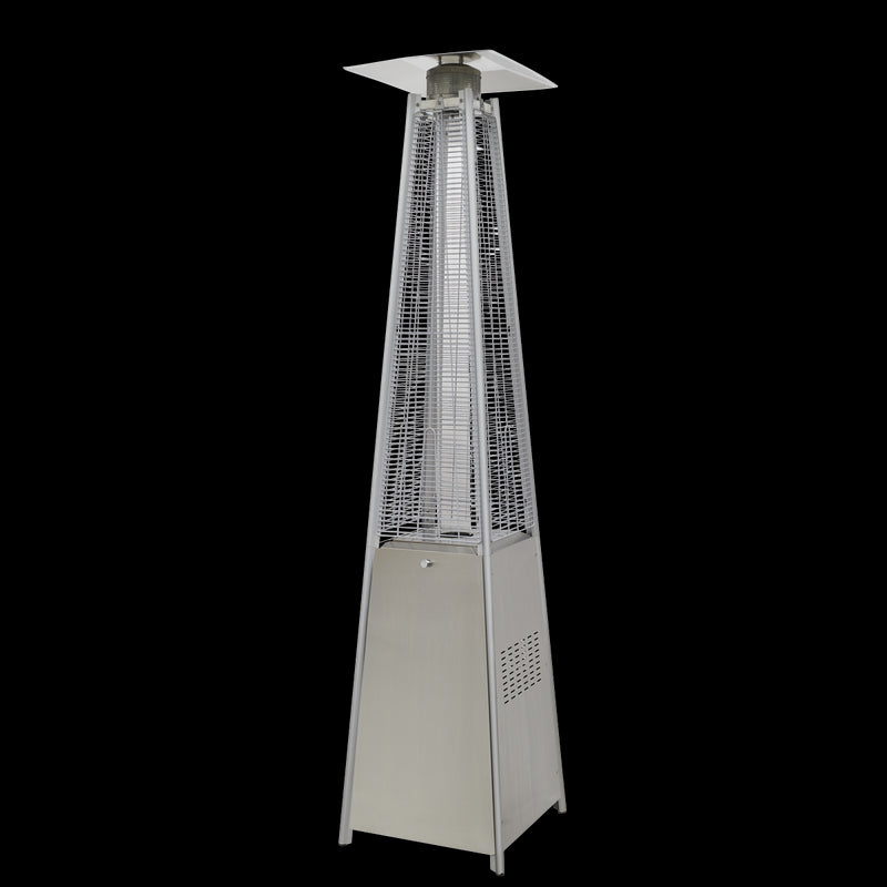 Dellonda Pyramid Gas Patio Heater 13kW Commercial Garden Use Stainless Steel Dellonda  - Dynamic Drive