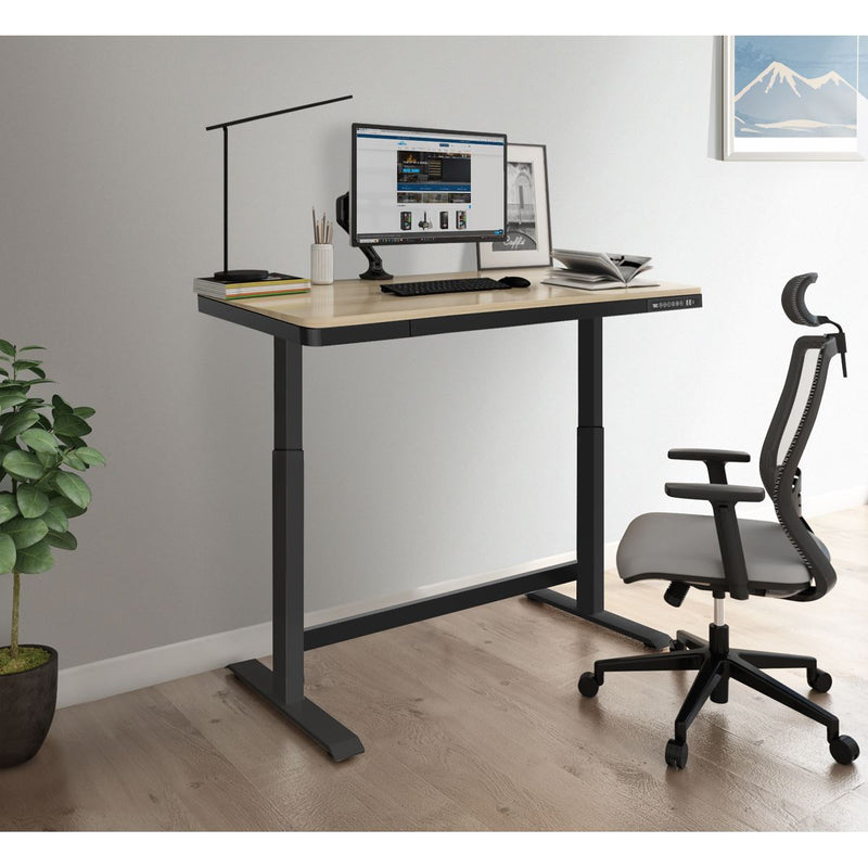 Dellonda Single Motor Electric Desk with Control Panel USB Port & Drawer Dellonda - Dynamic Drive
