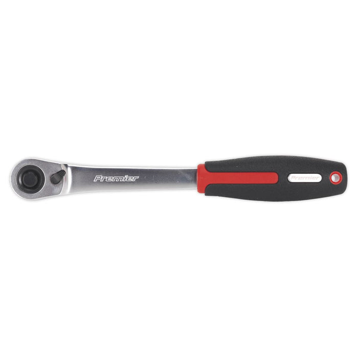 Sealey Ratchet Wrench 1/2"Sq Drive Compact Head 72-Tooth Flip Reverse Platinum S Sealey - Dynamic Drive