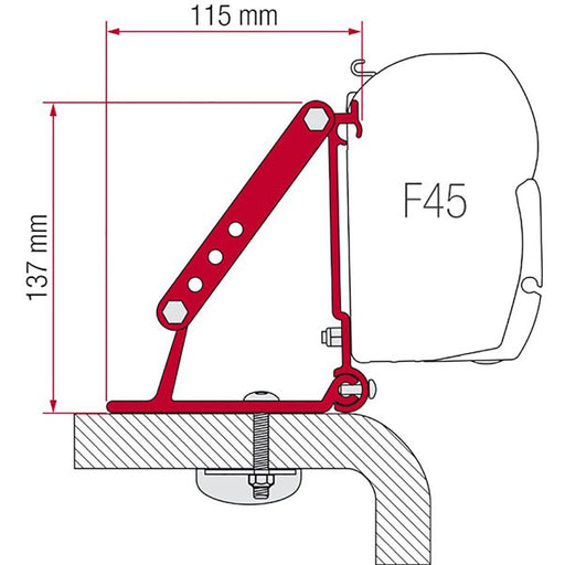 Fiamma Kit for RV Roof Adaptor Fiamma - Dynamic Drive