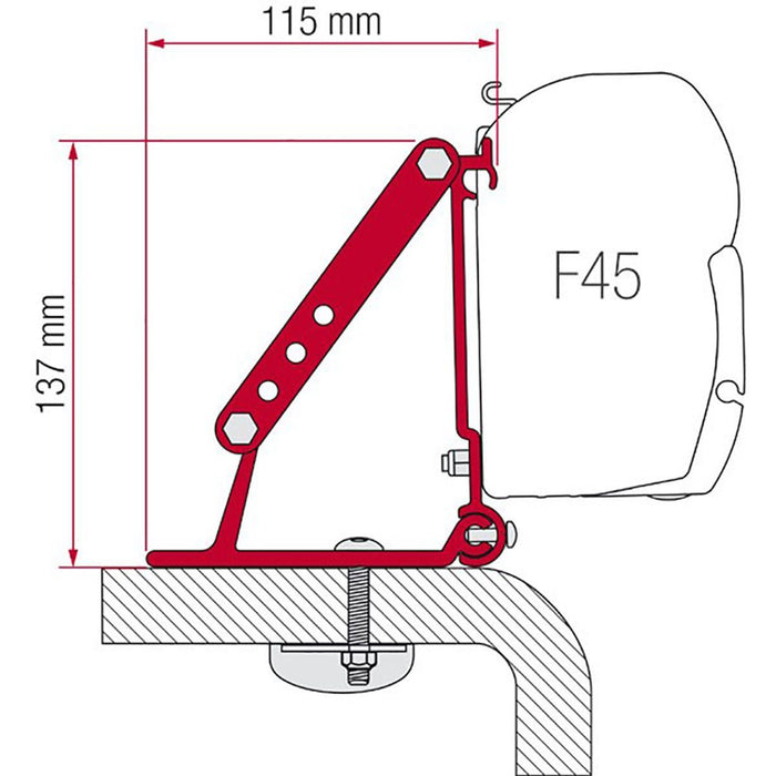 Fiamma Kit for RV Roof Adaptor Fiamma - Dynamic Drive