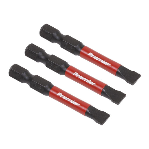Sealey Slotted 6.5mm Impact Power Tool Bits 50mm 3pc AK8228 Sealey - Dynamic Drive