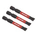 Sealey Slotted 6.5mm Impact Power Tool Bits 50mm 3pc AK8228 Sealey - Dynamic Drive