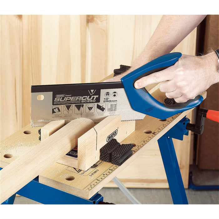 Draper Supercut Soft Grip Hardpoint Tenon Saw, 250mm/10", 11tpi/12ppi Draper - Dynamic Drive