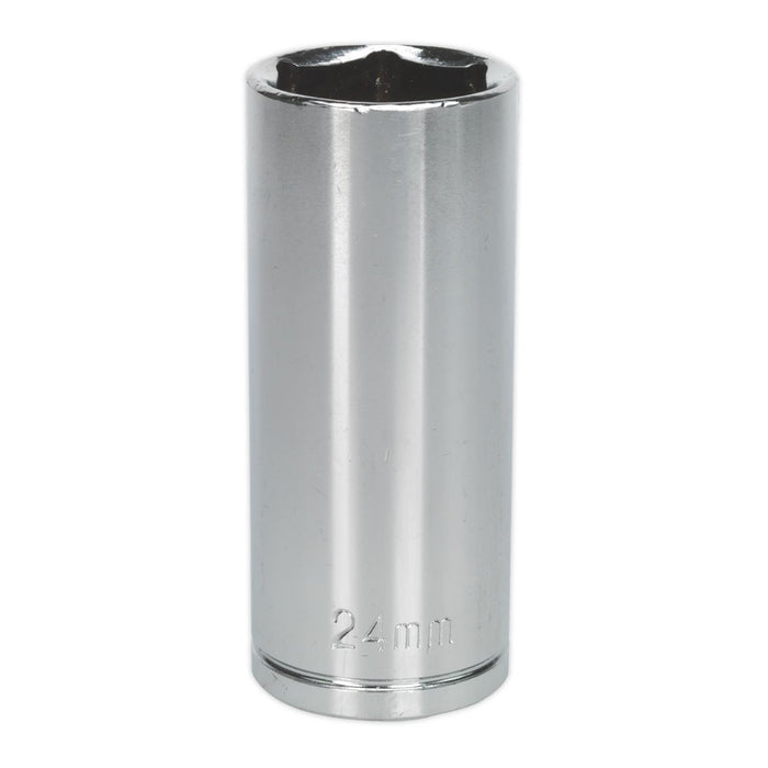 Seigen by Sealey WallDrive Socket 24mm Deep 1/2"Sq Drive S0679 Seigen by Sealey  - Dynamic Drive