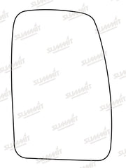 Summit Stick-On Commercial Mirror Glass fits Renault Master 98 on RHS Summit - Dynamic Drive