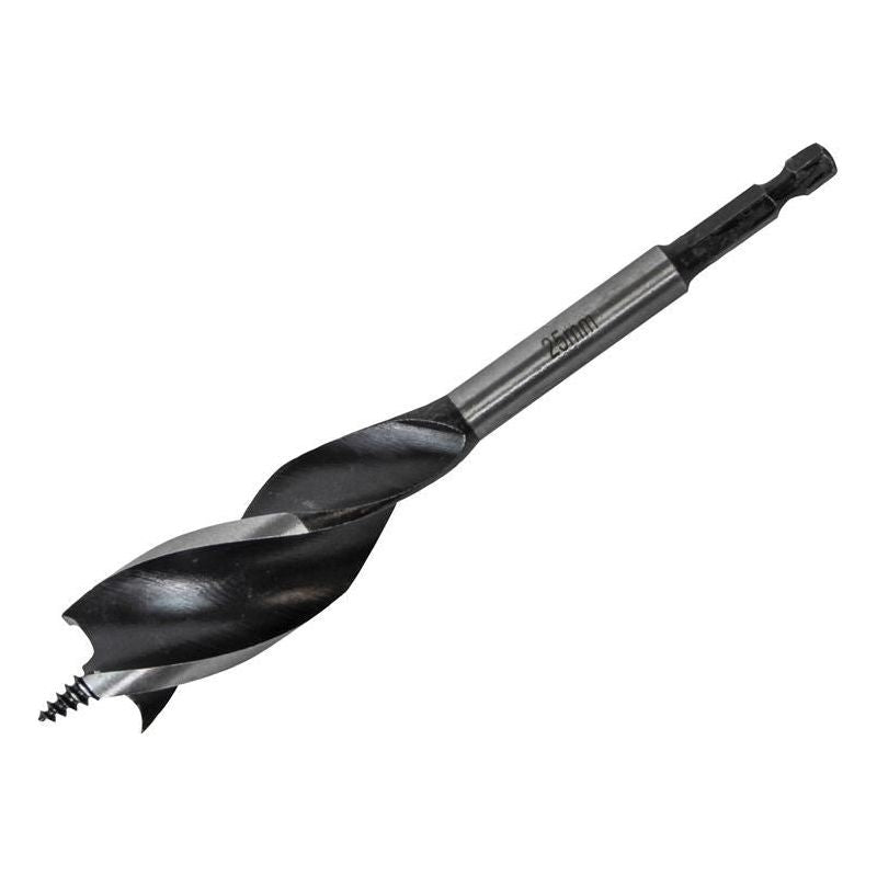 Faithfull Tri-Point Speed Auger Bit 25mm Faithfull - Dynamic Drive