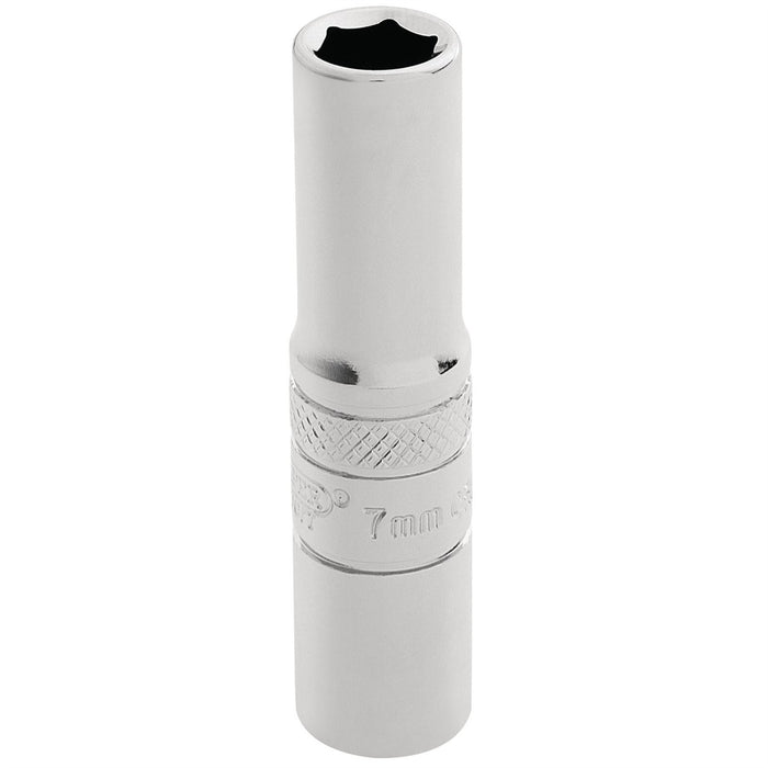 Draper HI-TORQ 6 Point Deep Socket, 1/4" Sq. Dr., 7mm 32661 Draper - Dynamic Drive