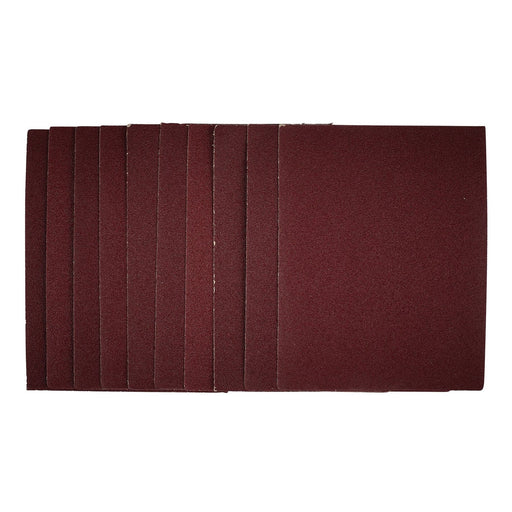 Draper 1/4 Sanding Sheets, 115 x 150mm, 80 Grit (Pack of 10) 54717 Draper - Dynamic Drive