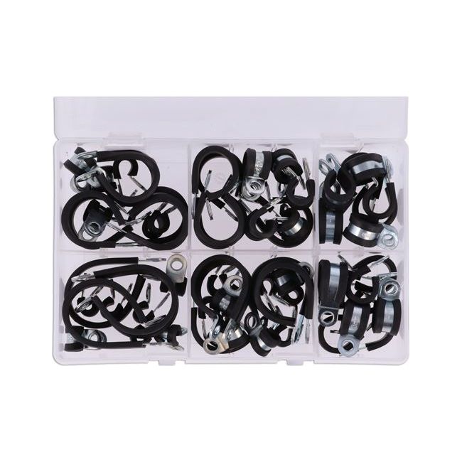 Connect Assorted Rubber Lined P Clips 60pc 31435 Tool Connection - Dynamic Drive