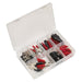 Sealey Crocodile Clip Assortment 60pc - Black & Red AB023CA Sealey - Dynamic Drive